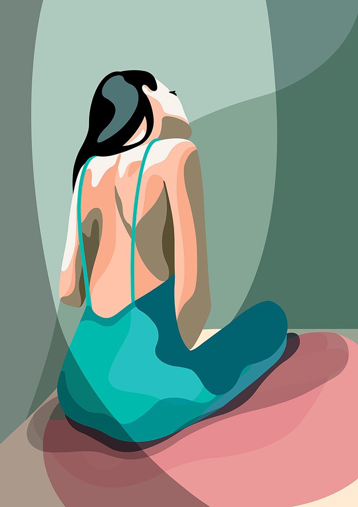 illustration-mathilde-cretier-dos-robe-verte.jpg - Mathilde CRETIER | Virginie
