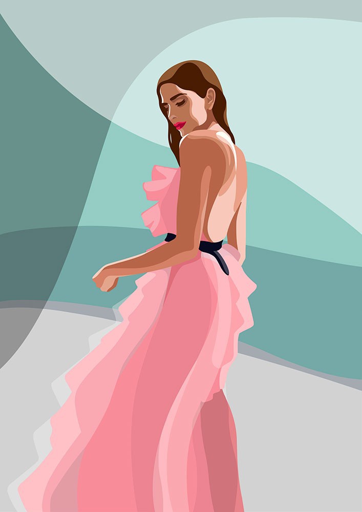 illustration-mathilde-cretier-pink-dress.jpg - Mathilde CRETIER | Virginie