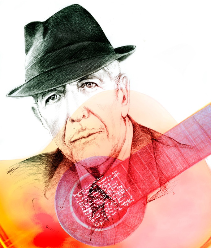 illustration-florence-wojtyczka-leonard-cohen.jpg - Florence WOJTYCZKA | Virginie