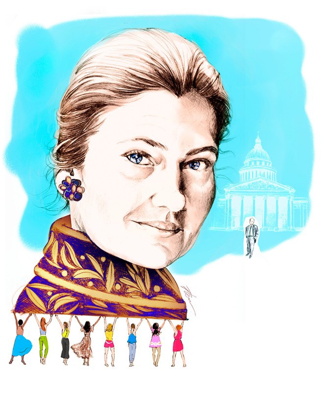 illustration-florence-wojtyczka-simone-veil.jpg - Florence WOJTYCZKA | Virginie