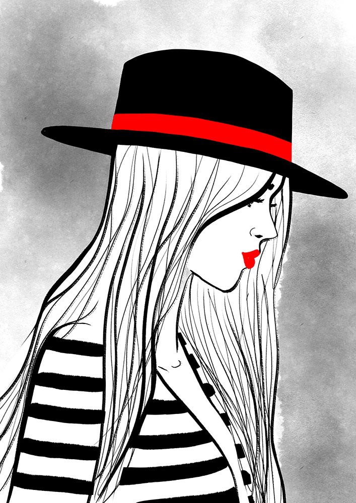 illustration-franckie-profil-chapeau.jpg - Franckie | Virginie