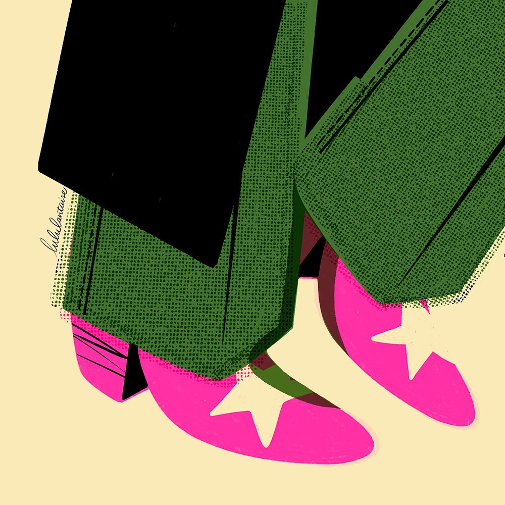 illustration-lulu-la-nantaise-green-and-pink.jpg - Lulu LA NANTAISE | Virginie