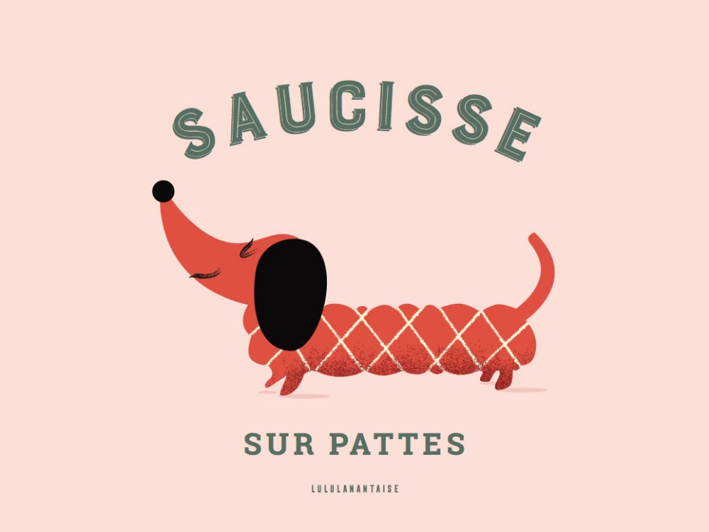 illustration-lulu-la-nantaise-saucisse-sur-pattes.jpg - Lulu LA NANTAISE | Virginie