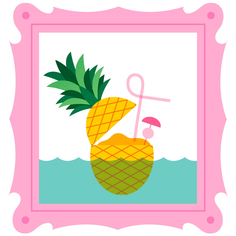 illustration-asia-pietrzyk-cocktail-ananas.jpg - Asia PIETRZYK | Virginie