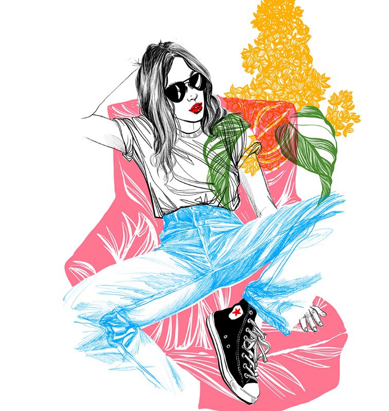 illustration-cecile-roubio-cool-girl.jpg - Ccile ROUBIO | Virginie