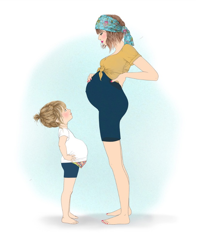 illustration-delphine-soucail-maman-enceinte.jpg - Delphine SOUCAIL | Virginie