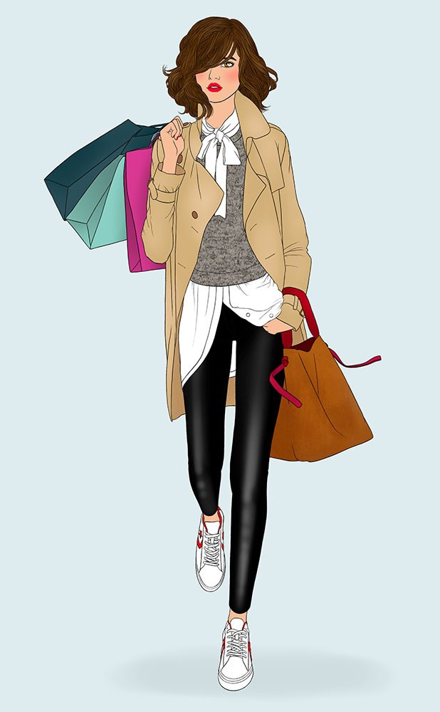 illustration-delphine-soucail-shopping-girl.jpg - Delphine SOUCAIL | Virginie